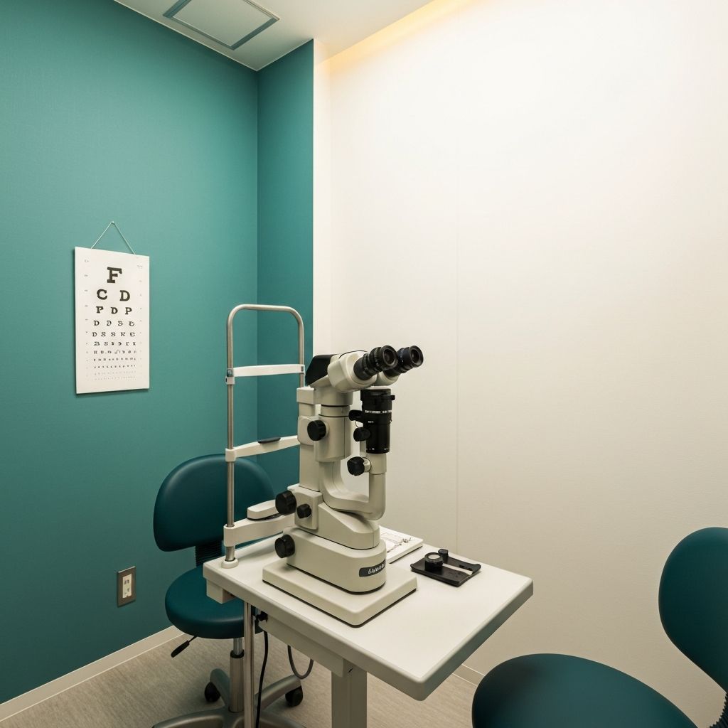 眼科の検査室